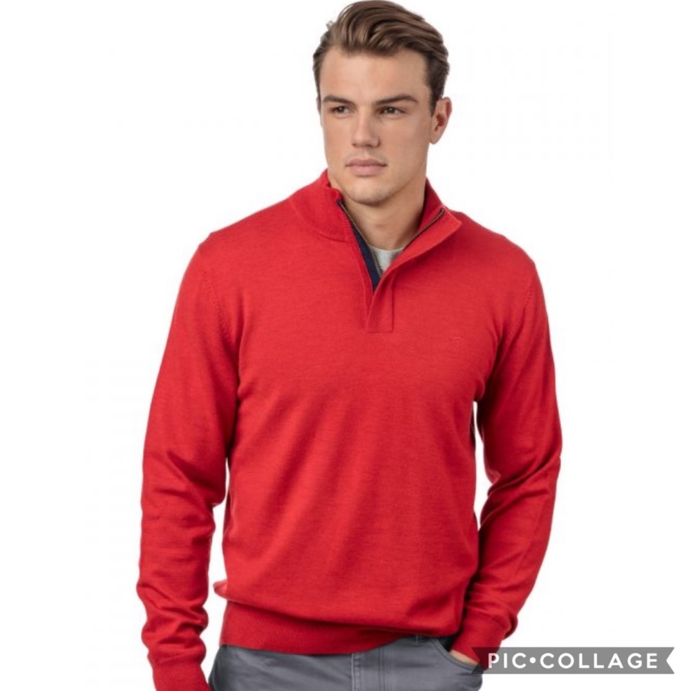 🎇NWT Southern Tide Skipper Quarter Zip RED🎇